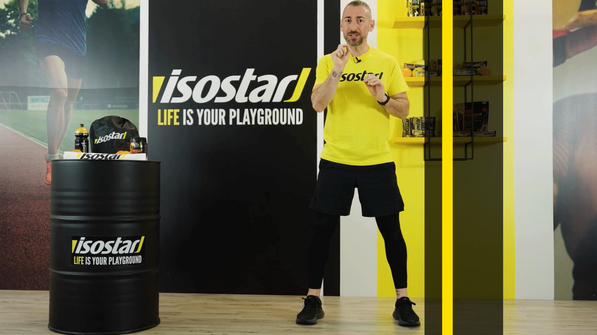 Scatti laterali come allenamento in circuito alta intensità per la corsa